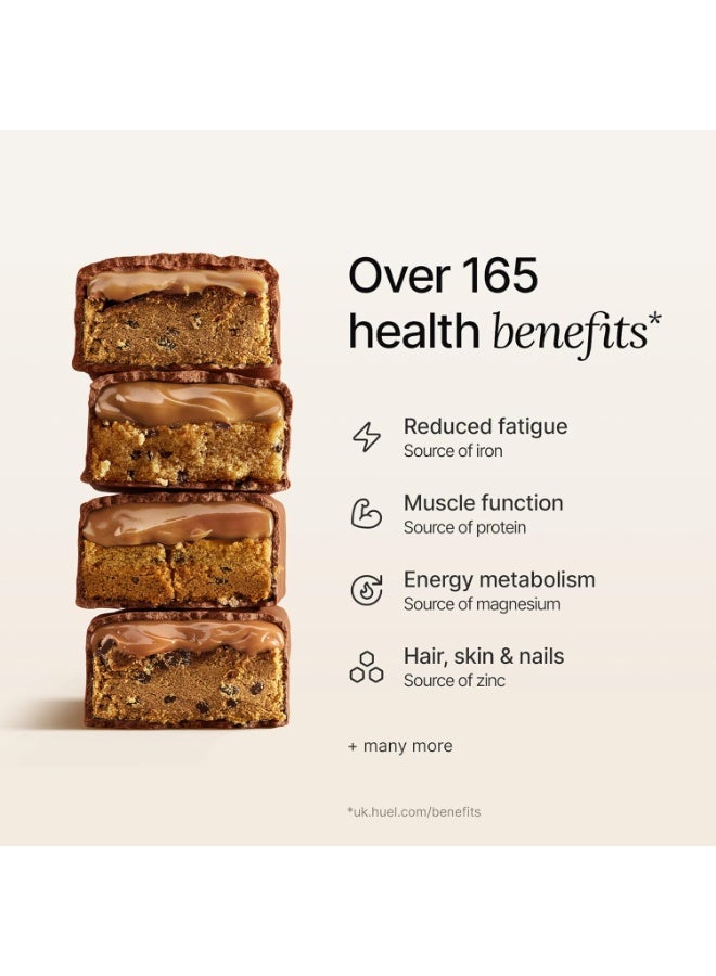 Huel Complete Nutrition Bar, 12 x 55g Bars, Chocolate Chip Cookie Dough, High Protein Bar, Plant-Based Protein Bars, Low Sugar, High Fibre, High Protein Snack with Vegan Chocolate, Under 200 Calories - Image 5